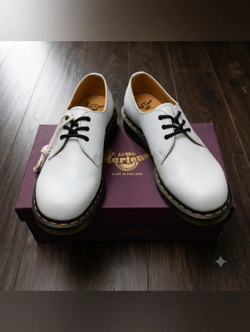 Dr. Martens x Comme des Garcons CDG 1461 White Shoes Unisex Mens 9 Women's 10